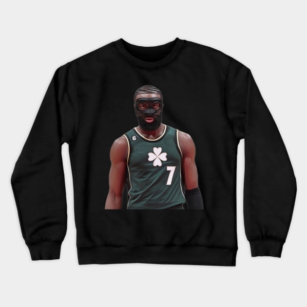 Jaylen Brown Mask Crewneck Sweatshirt by YungBick